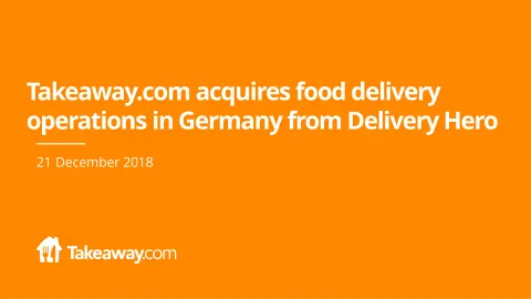 Just Eat Takeaway.com | Mergers and Acquisitions Presentation Deck | 15 slides