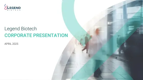 Legend Biotech | Investor Presentation Deck | 26 slides