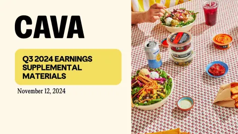CAVA | Results Presentation Deck | 11 slides