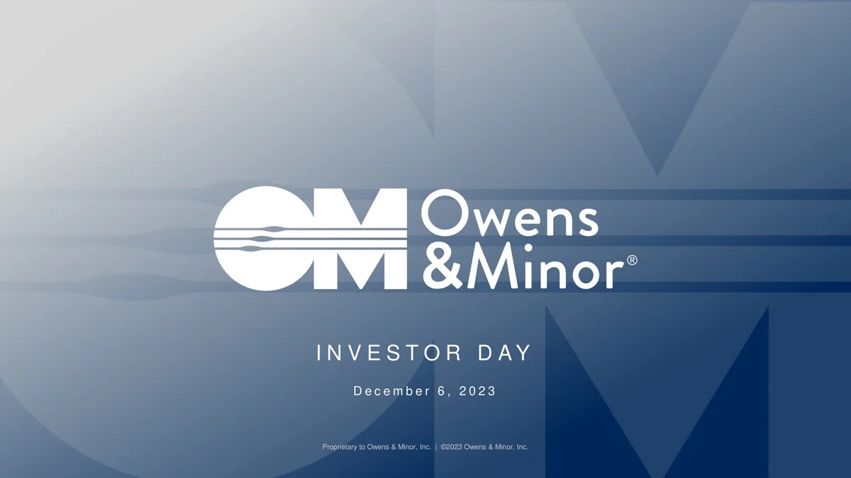 Owens&amp;Minor | Investor Day Presentation Deck | 94 slides · slide 1