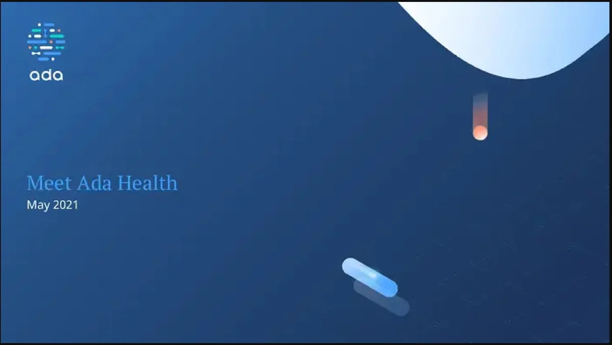 Ada Health | Start Up Pitch Deck | 11 slides · slide 1