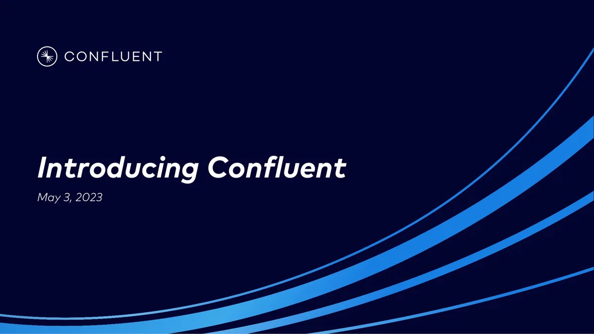 Confluent | Investor Presentation Deck | 54 slides · slide 1
