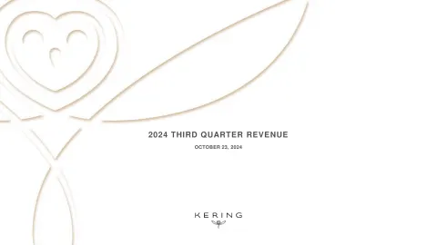 Kering | Results Presentation Deck | 22 slides