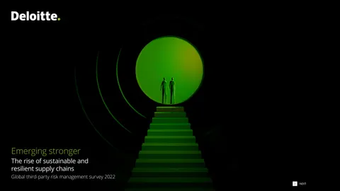 Global third-party risk management survey 2022