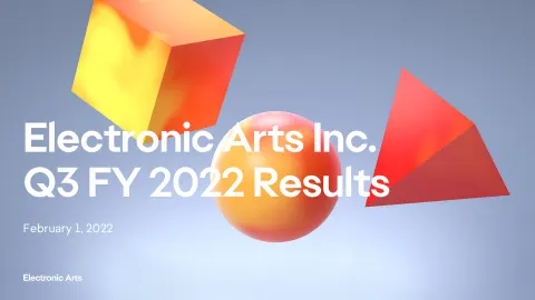 Electronic Arts | Results Presentation Deck | 20 slides