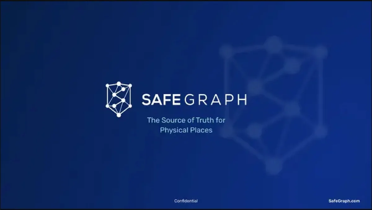 SafeGraph | Start Up Pitch Deck | 14 slides · slide 1