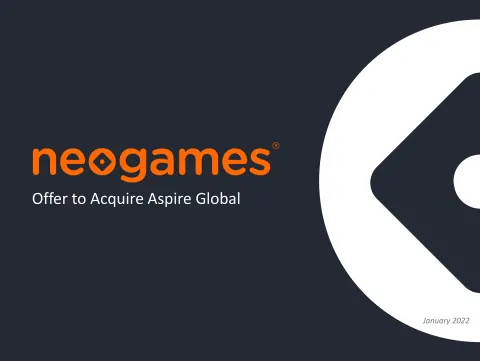 Neogames | Mergers and Acquisitions Presentation Deck | 16 slides