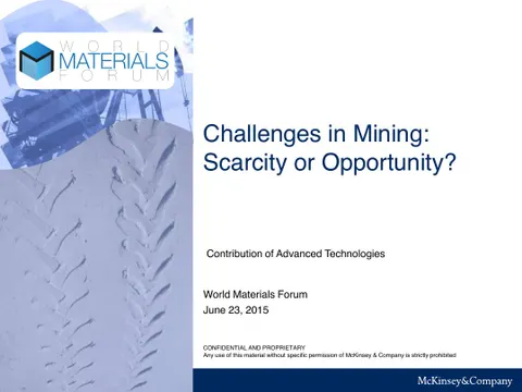 Challenges in Mining Scarcity Opportunity