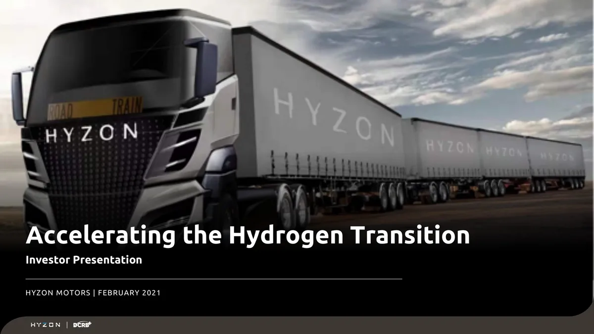 Hyzon | SPAC Presentation Deck | 56 slides · slide 1