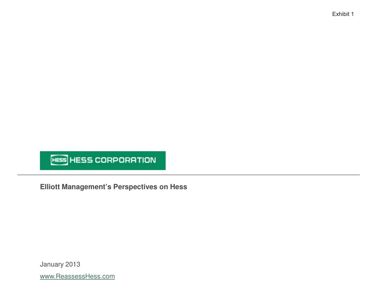 Hess Corporation (HES) · slide 1