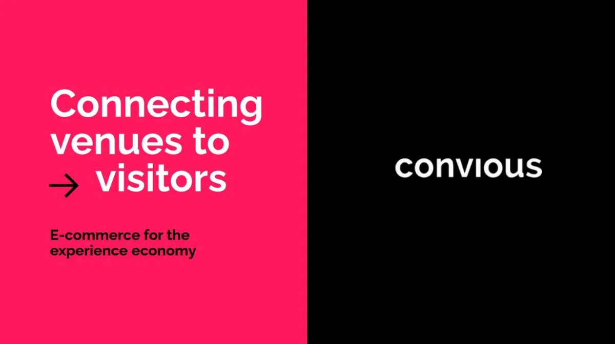 Convious has built a theme park booking system to rival Disney. Check out the 11-slide pitch deck it used to raise $12 million. · slide 1
