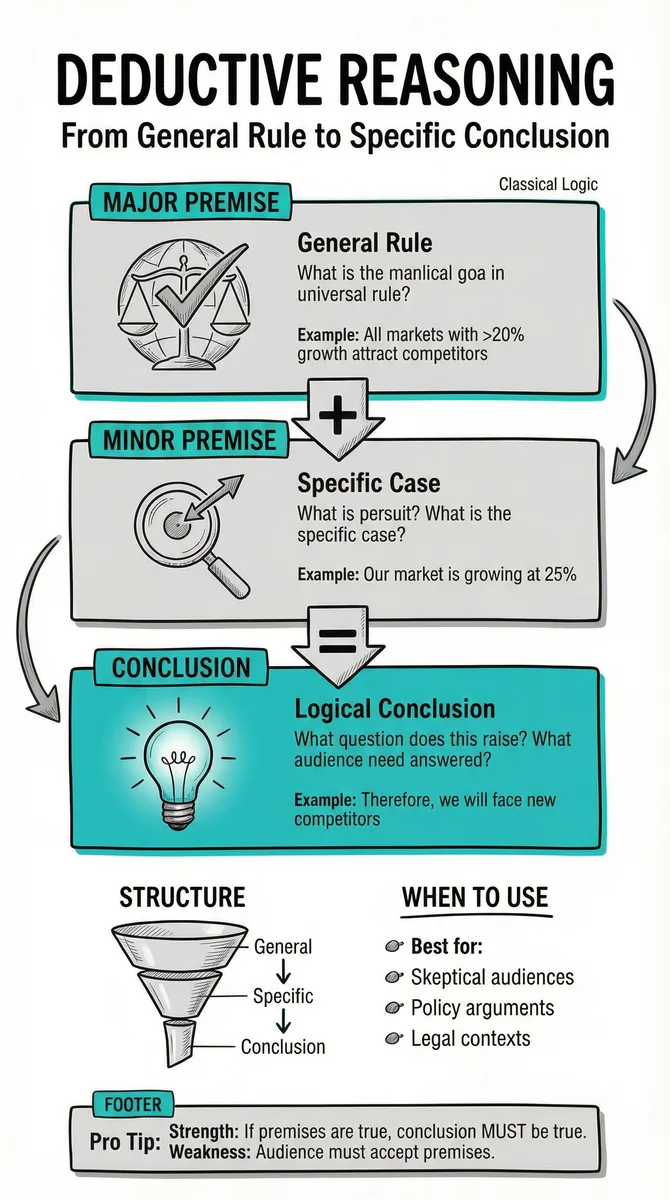 Deductive Reasoning pattern illustration