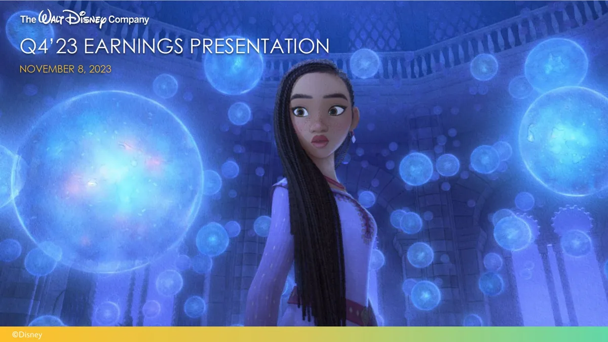Features promotional imagery from the film 'Wish'.