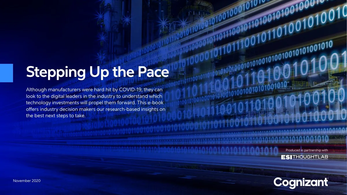Includes partnership branding with ESI Thoughtlab and Cognizant.