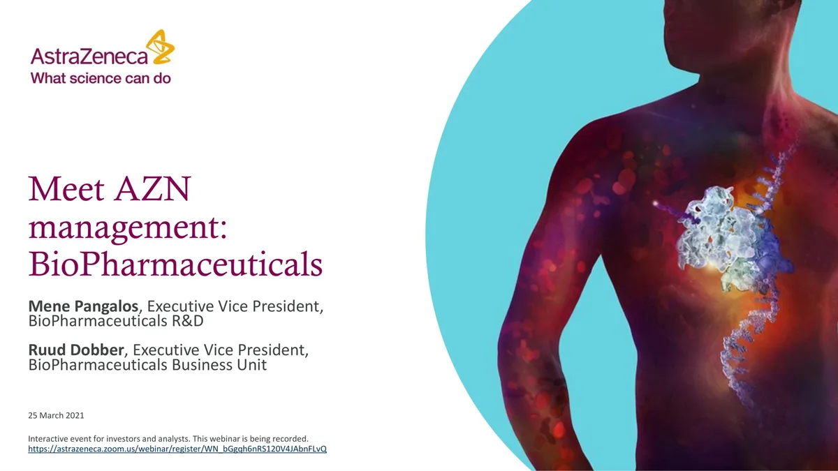 AstraZeneca | Investor Day Presentation Deck | 86 slides · slide 1