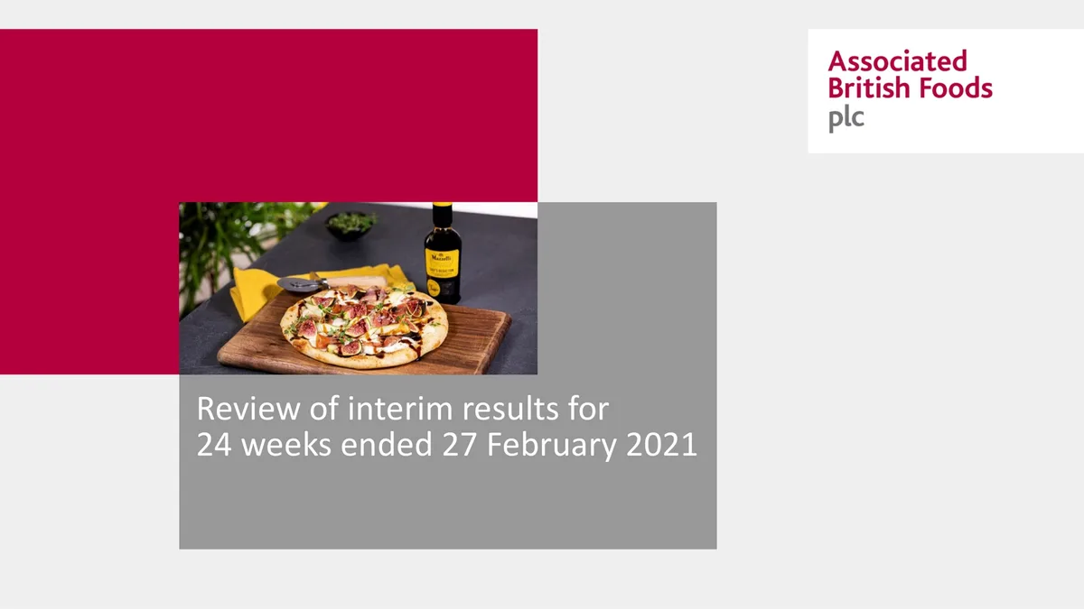 Associated British Foods | Results Presentation Deck | 78 slides · slide 1