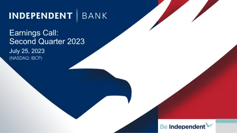 Independent Bank Corp | Results Presentation Deck | 27 slides