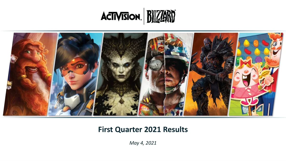 Activision Blizzard | Results Presentation Deck | 14 slides · slide 1