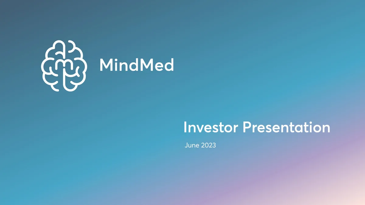 MindMed | Investor Presentation Deck | 36 slides · slide 1
