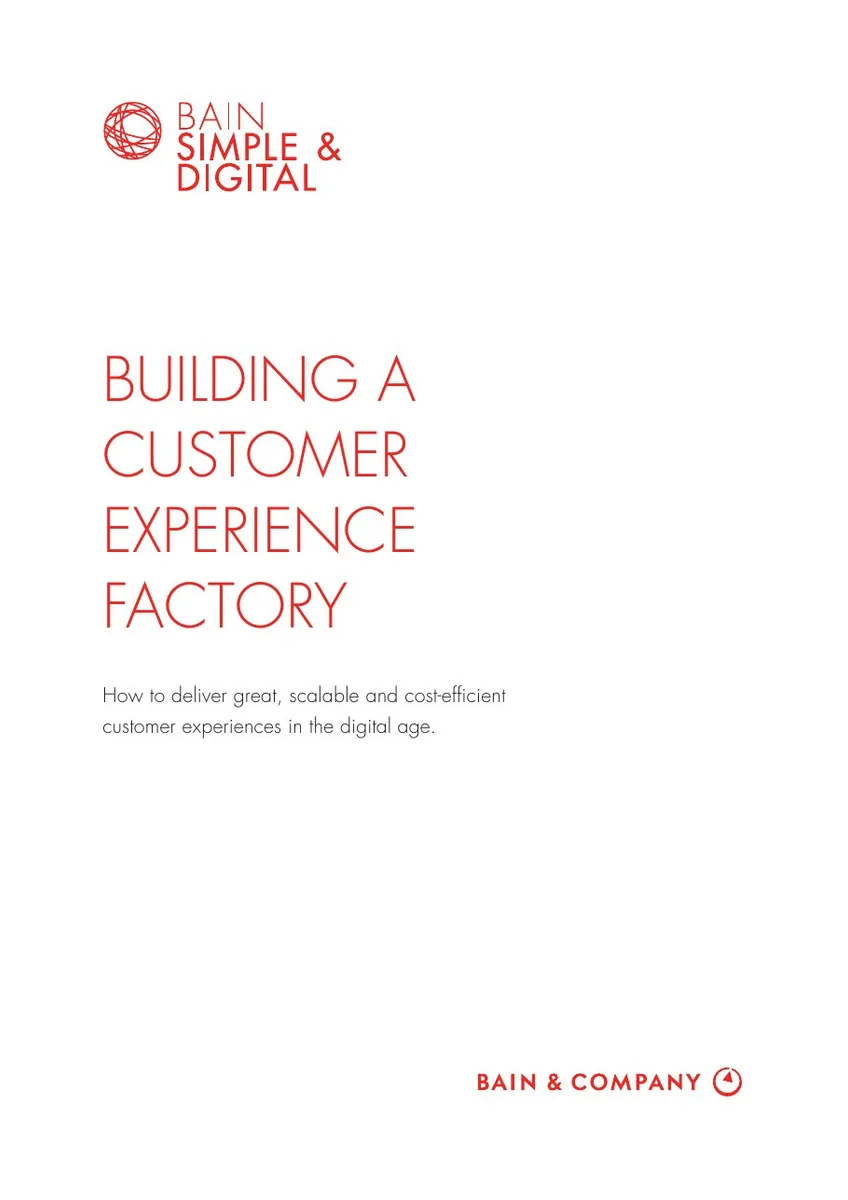 Simple &amp; Digital Customer Experience Model · slide 1