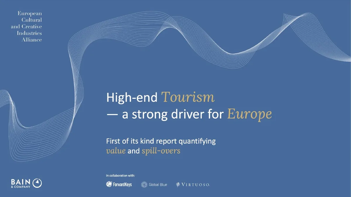 High-end Tourism – a strong driver for Europe · slide 1