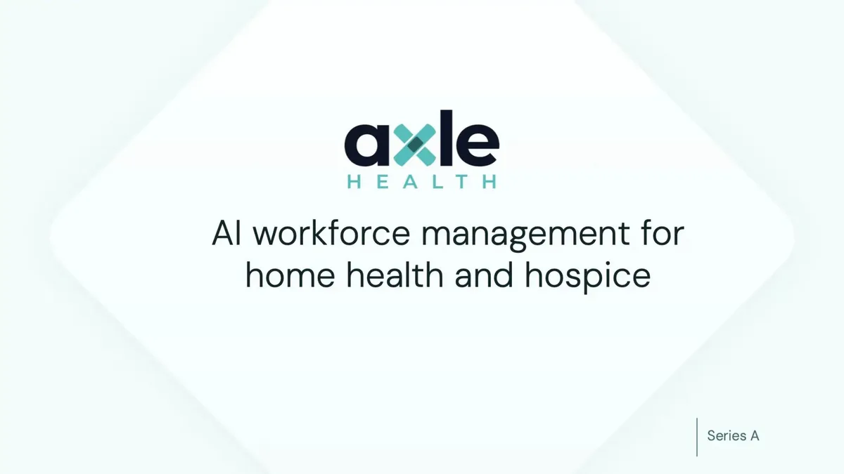 Pitch deck: This ex-Uber team raised $10 million for home health AI · slide 1