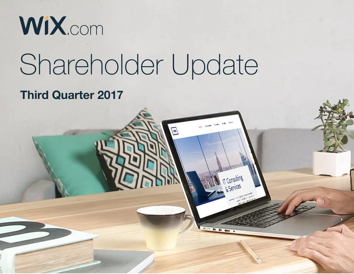 Wix | Results Presentation Deck | 19 slides · slide 1