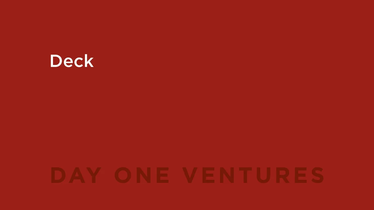 Here's the pitch deck this 29-year-old Russian-born VC used to convince investors to contribute millions to her fund · slide 1