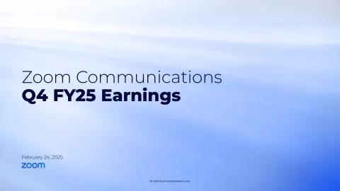 Zoom Video Communications | Results Presentation Deck | 24 slides