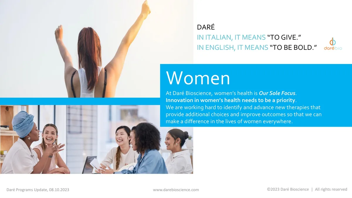 The slide uses a linguistic play on the company name to establish brand identity.