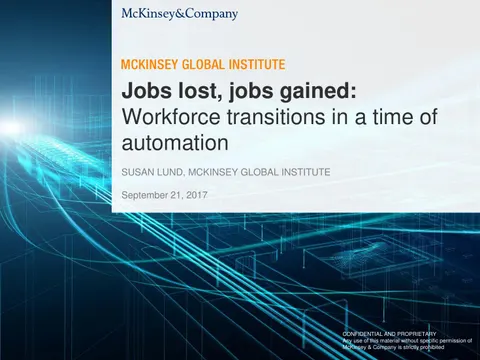 McKinsey Jobs lost jobs gained Workforce transitions in time of automation