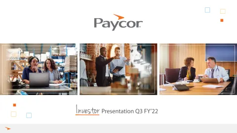 Paycor | Results Presentation Deck | 23 slides