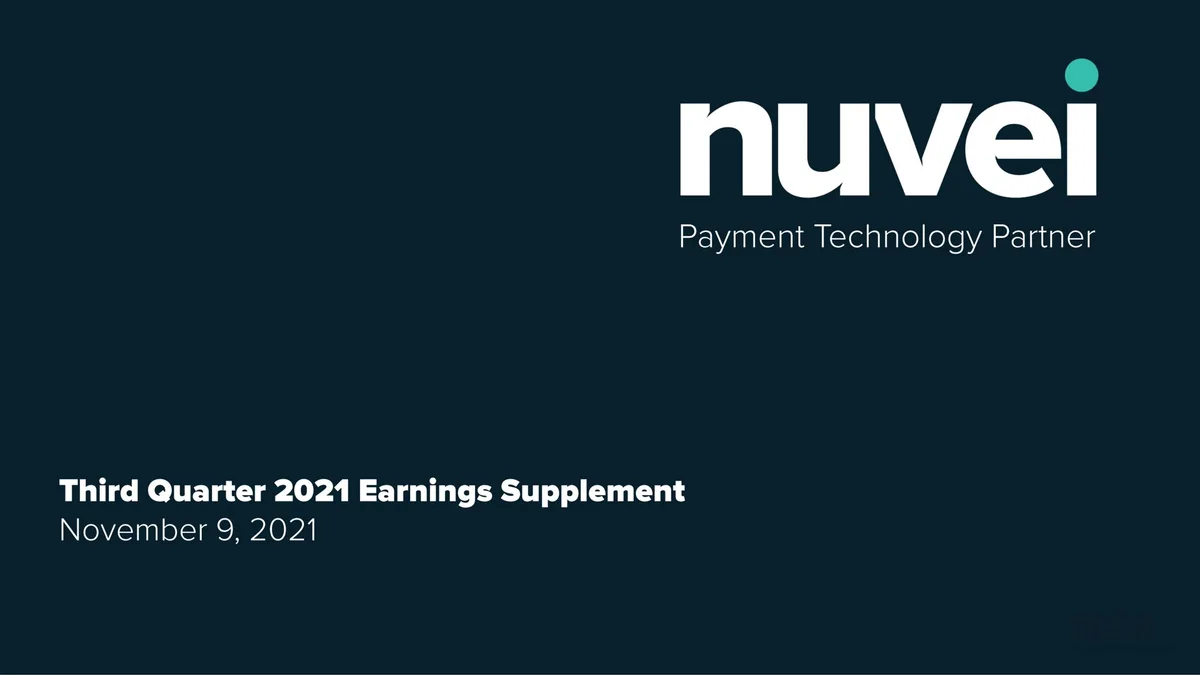 Nuvei | Results Presentation Deck | 32 slides · slide 1
