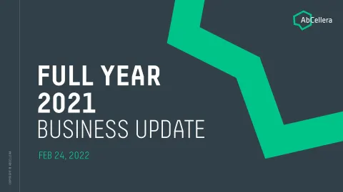AbCellera | Results Presentation Deck | 21 slides