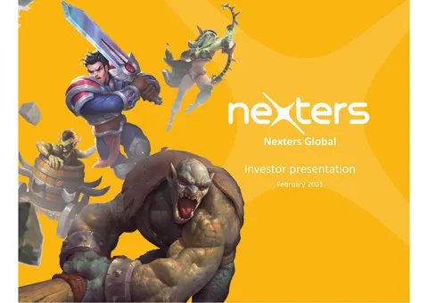Nexters | SPAC Presentation Deck | 34 slides
