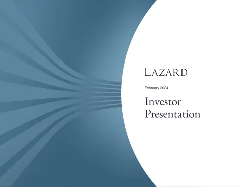 Lazard | Investor Presentation Deck | 46 slides