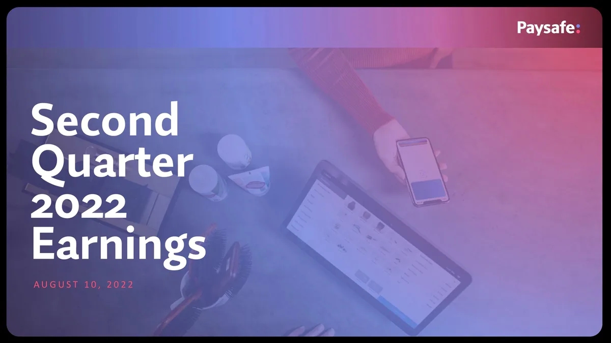 Paysafe | Results Presentation Deck | 30 slides · slide 1
