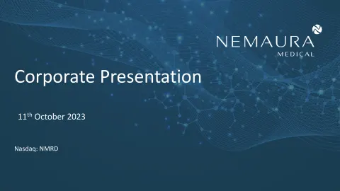 Nemaura Medical | Investor Presentation Deck | 19 slides