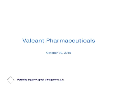 Valeant Pharmaceuticals International (VRX)