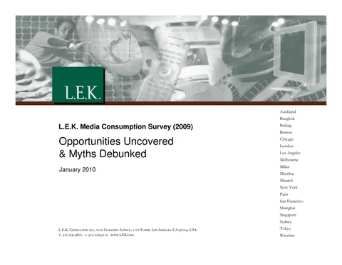 LEK Opportunities Uncovered amd Myths Debunked