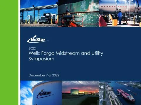 NuStar Energy | Investor Conference Presentation Deck | 35 slides