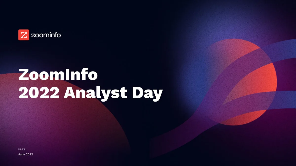 Zoominfo | Investor Day Presentation Deck | 76 slides · slide 1