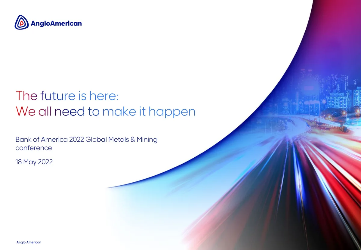 AngloAmerican | Investor Conference Presentation Deck | 18 slides · slide 1
