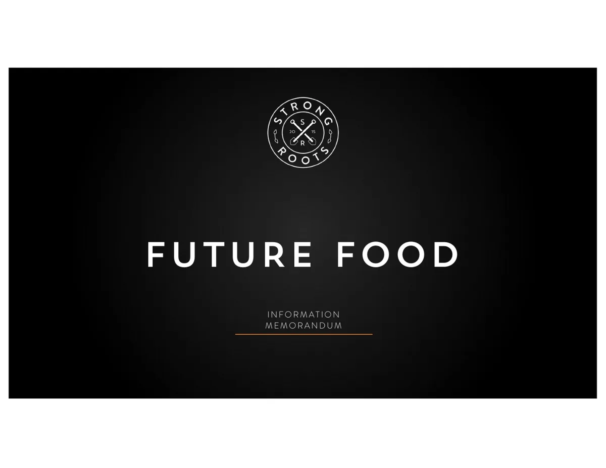 Here's the monster 46-slide pitch deck this buzzy vegan startup used to raise $18 million to disrupt the frozen-food market · slide 1