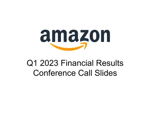 Amazon | Results Presentation Deck | 19 slides