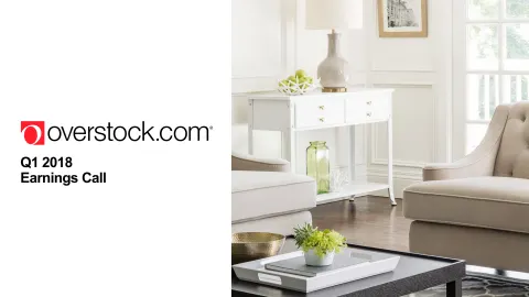 Overstock | Results Presentation Deck | 19 slides
