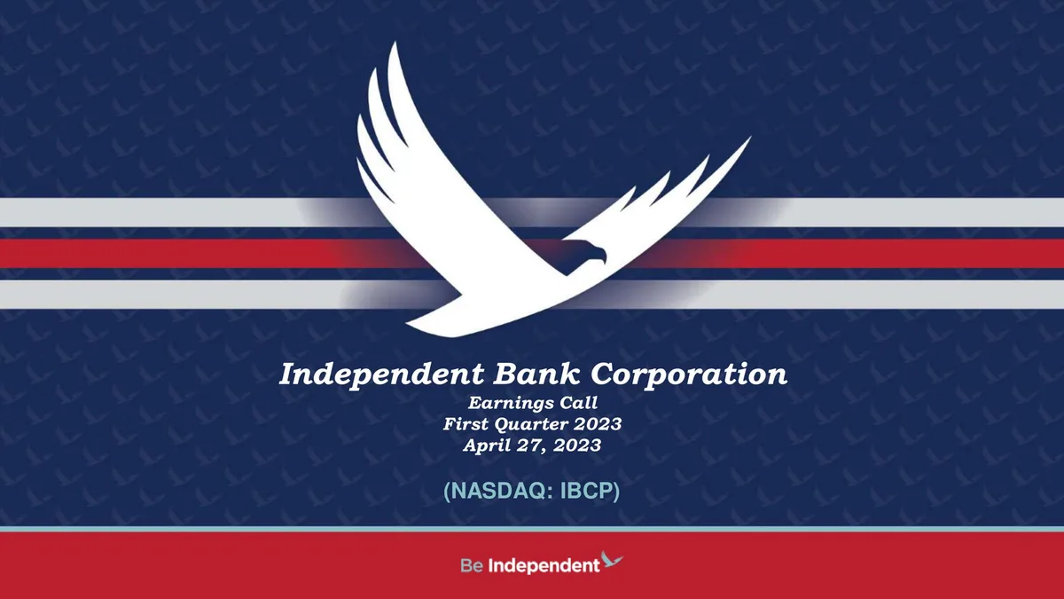 Independent Bank Corp | Results Presentation Deck | 27 slides · slide 1