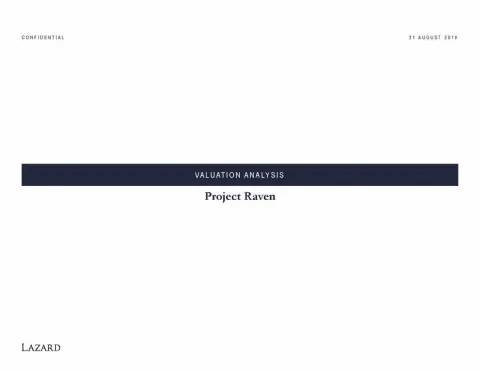Lazard | Investment Banking Pitch Book | 49 slides