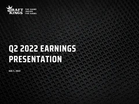 DraftKings | Results Presentation Deck | 11 slides