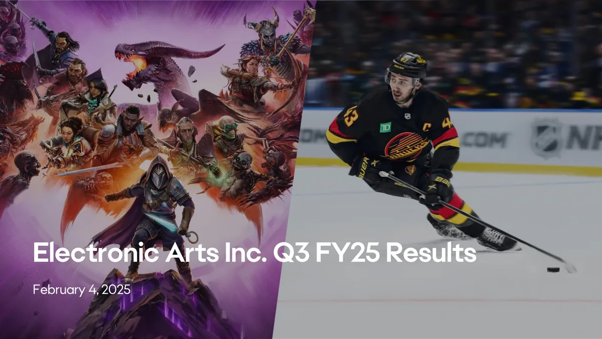 Electronic Arts | Results Presentation Deck | 18 slides · slide 1